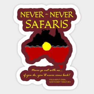 Crocodile Dundee - NEVER-NEVER SAFARIS Sticker